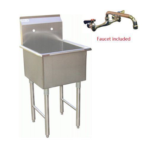 Sk2118-1 - one compartment utility sink - 21&#034; include drainer and faucet($45) for sale