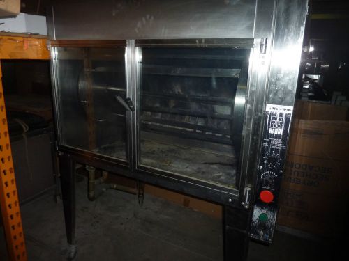 Glass Door Natural Gas Flamed Rotisserie Oven