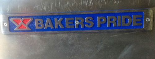 Bakers pride name plate pizza oven metal badge new label commercial oven stove for sale