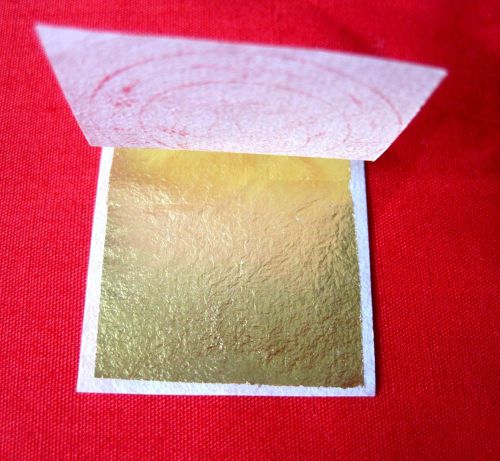 10 SHEETS GOLD LEAF PURE 24 K CRAFT MASK SPA ANTI- AGING NAIL ART  (#1 )