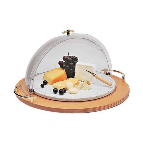 21- 5/8&#039;&#039; Rotating Display Plate - 3-Piece Set (wood base, cover and platter)