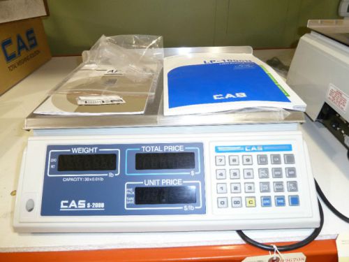 CAS S-2000 - 30 lb. Price Computing Scale - NEW