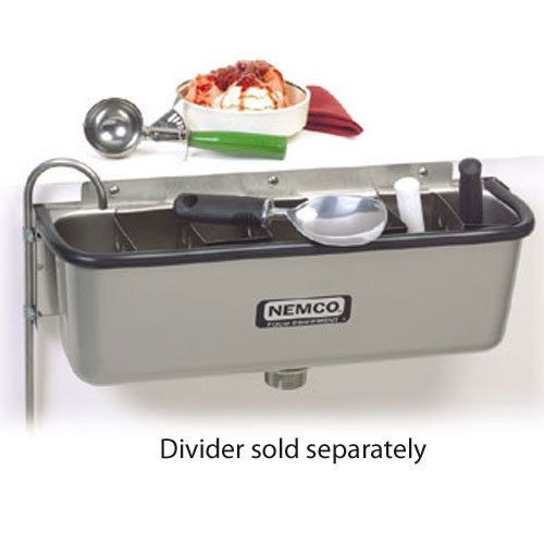 Nemco 77316-19 Spadewell Ice Cream Dipper Station, 19&#034; (Divider Sold Separately)