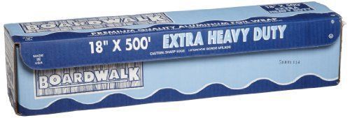 Boardwalk 7134 Extra Heavy-Duty Aluminum Foil Roll  18&#034; x 500 ft  Silver