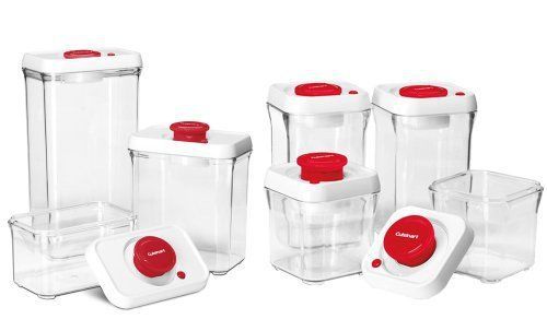 14-piece Cuisinart Fresh Edge Vacuum Seal Food Storage Set - Red (Red)