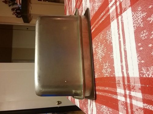 Lot of  2  sysco/duraware 1/3-size anti-jam steel steam table pan,6&#034; deep nsf for sale