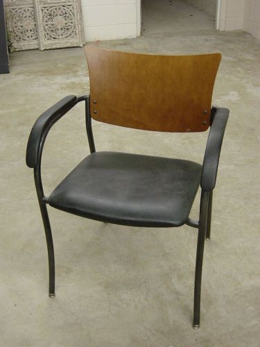 Bentwood Chair Wood Back Black Arm Chair Furniture Office Desk Retro Design
