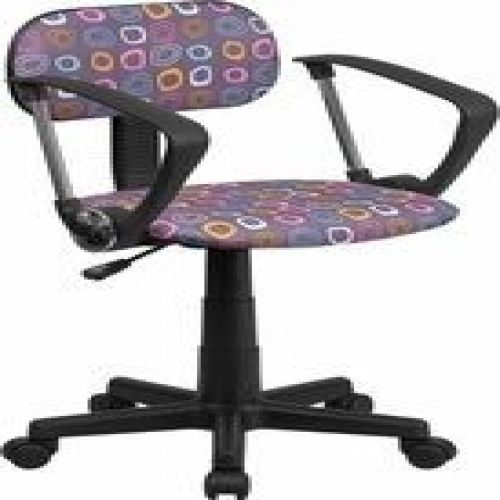 Flash Furniture BT-FL-A-GG Multi-Colored Pattern Printed Computer Chair with Arm