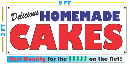 HOMEMADE CAKES BANNER Sign NEW Larger Size Best Quality for the $$$ BAKERY