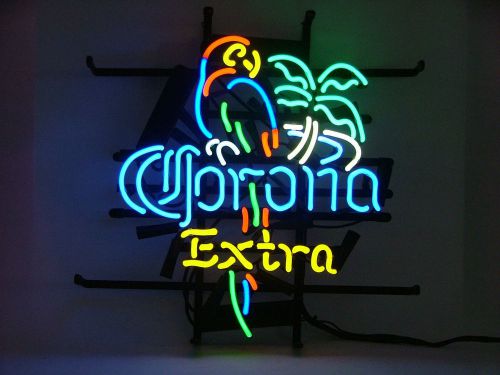 Corona Extra Parrot Palm Tree Logo Beer Bar Pub Neon Light Sign Al006