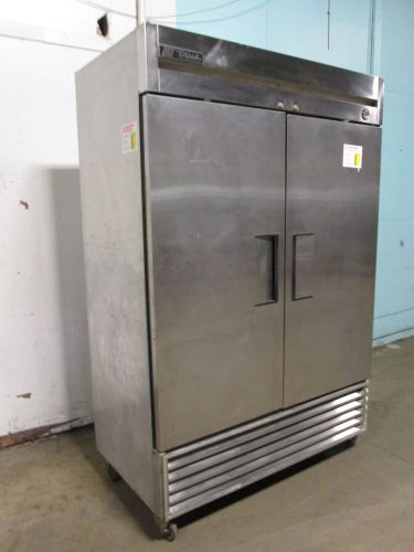 &#034;true t-49&#034; heavy duty commercial s.s. 2 doors up-right reach-in refrigerator for sale