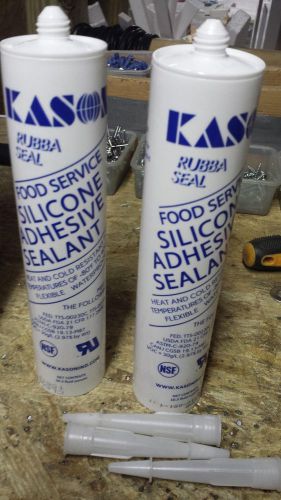 Two(2) KASON Silicone Sealant (Clear) High Temp NSF / FDA 10.3Oz