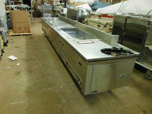COLD PLATE  TABLE  BY AVTEC  GREAT FOR SUSHI / SALAD  17 FOOT LONG