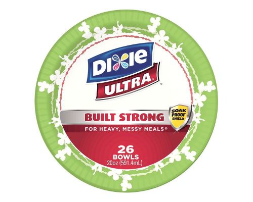 NEW Dixie Ultra Disposable Bowls, 26 Count (Pack of 4)