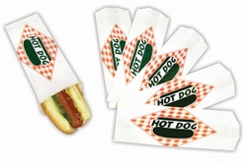 Paragon 8051 Hot Dog Paper Bags Standard Size 5000 Count