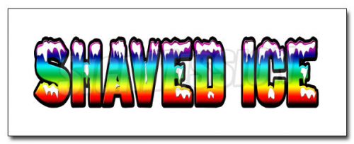 12&#034; SHAVED ICE 1 DECAL sticker hawaiian cart stand water Italian cold drinks