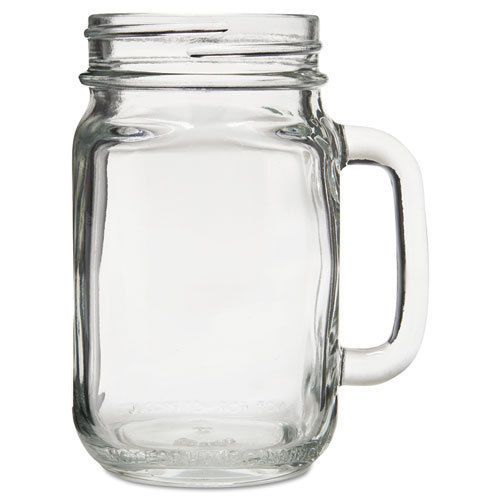 New !  9PK Libbey Glass Mugs And Tankards Drink Jar 16.5oz 5 1/4&#034; Tall LIB97084