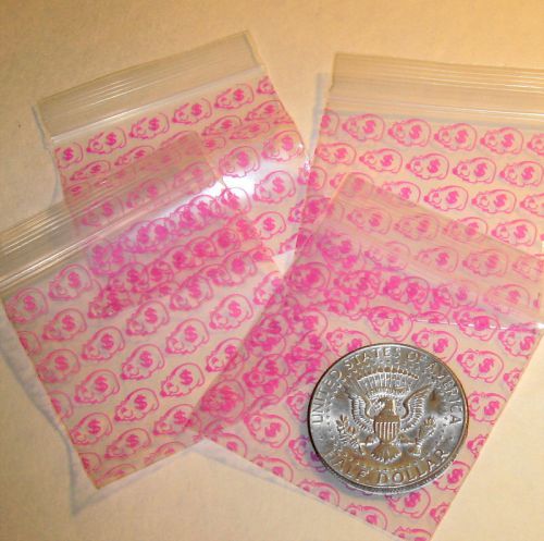 200 Pink Piggy Banks Baggies 2 x 2 in.  mini ziplock bags  2020