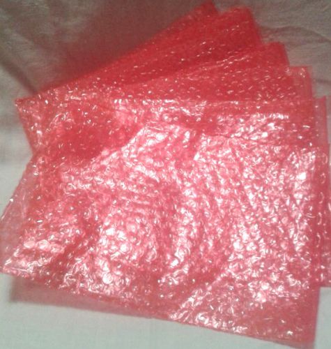 50 pcs. lot packaging bags, bubble wrap cellophane red orange color anti static for sale