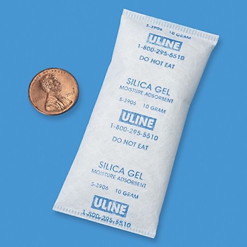 Uline Silica Gel Desiccants, 10 Grams, Pack of 25