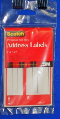 Scotch Brand New Permanent Self Stick Address Labels 4.62x2.87 25 Pack B336