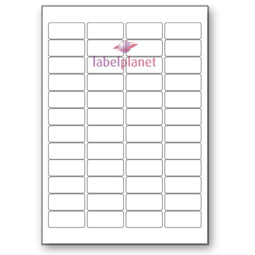 48 Per Page White Blank A4 Sticky Address Addressing Laser Labels Label Planet®
