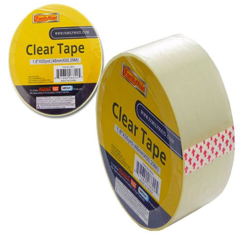 1, 2, or 3 pcs  Box Sealing Packaging  Carton Shipping Tape Clear 1.8&#034;x 55 yrd