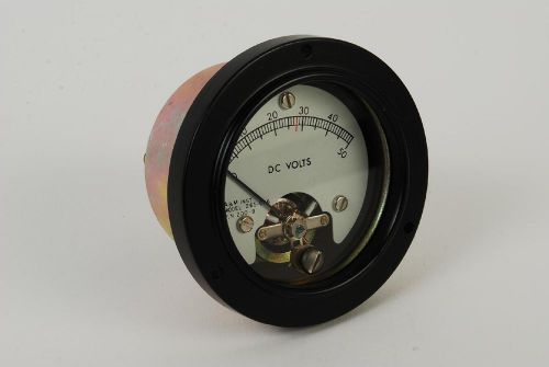 New a&amp;m 2665-066 p.n. 200-9 0-50 dc volts meter 6625-01-157-9516 nos for sale