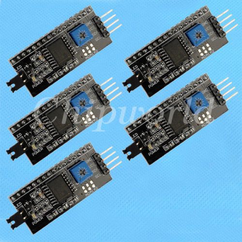 5pcs I2C IIC Serial Interface Board LCD1602 1604 2004 Address Changeable new