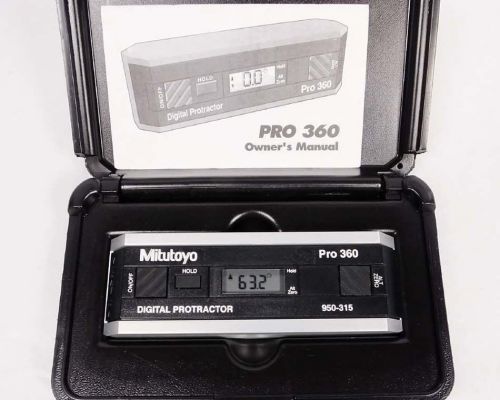 Mitutoyo  pro 360 digital protractor w/hard case 950-315 for sale