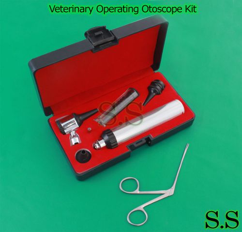 BRAND NEW!! ** LED LENSE Veterinary/Surgical Operating Otoscope Kit