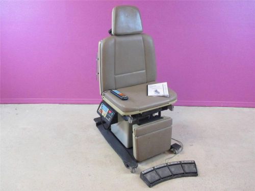 Midmark Ritter 411 Mobile Power Exam Chair Hydraulic Table - Footswitch &amp; Remote