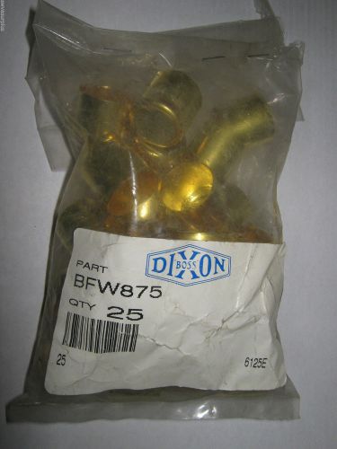 1 pc Dixon BFW875 Brass Crimping Ferrule, Lot of 25, New