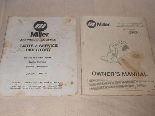 1990 Miller Welder Owners Manual &amp; Parts Dir. Cricket-XL-,GA-18C Gun, GA-17C Gun