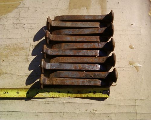 Lot of 10 Railroad Spikes 6 1/2&#034; X 5/8&#034; new unused, trains, welding, crafts