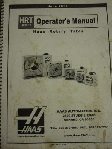 HAAS Rotary Table Manual - HRT210SHS