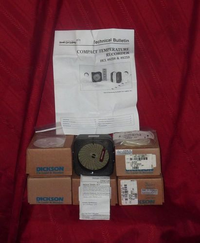 Lot of 5 dickson compact temperature recorders model sc337 new for sale
