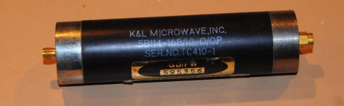 K&amp;L Microwave 5B114-168/10-0/0P Bandpass Filter