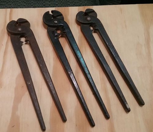 3-Lot Antique Chain Cut / Bend Hand Tool ~ McKaig Hatch Buffalo, NY ~ 9.5&#034;