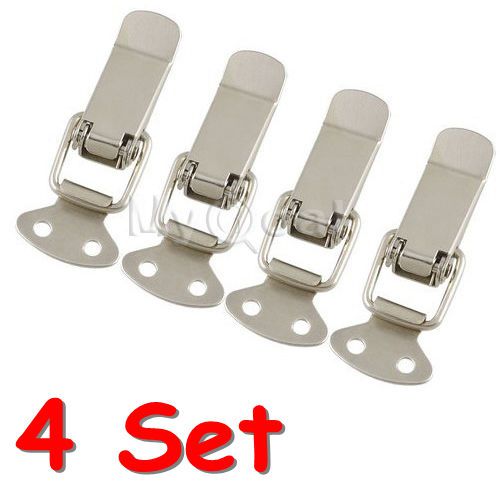 4pcs Stainless Steel Spring Draw Toggle Latch Catch For Cases Boxes Chests