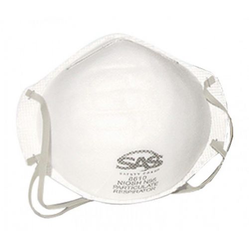 NEW SAS Safety 8610 N95 Particulate Respirator Masks Full Case 12 Boxes of 20