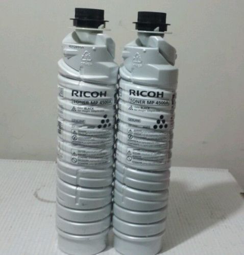 Lot Of 2-Ricoh MP 4500A Black Toner   EDP COD 884922