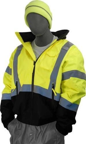 Nwt m-safe by majestic 75-1311 yellow bomber jacket - size large for sale