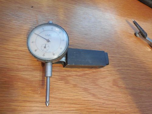 VME 1&#034; Dial Indicator 0.001&#034;  with Mighty Mag Base   Free USA Shipping!