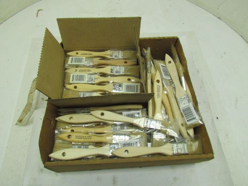 1&#034; disposable chip / bristle paint brush for glue stain &amp; resin lot of 96 for sale