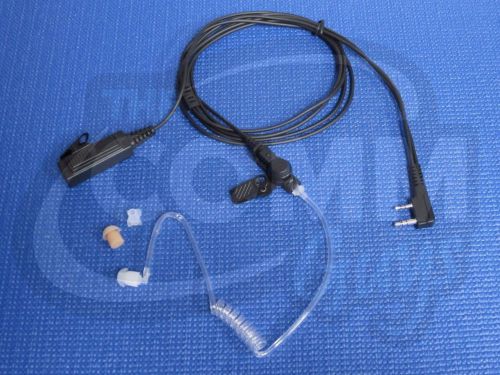 2 wire earpiece kenwood protalk tk-3230xls - 2 prong ptt real quick disconnect for sale