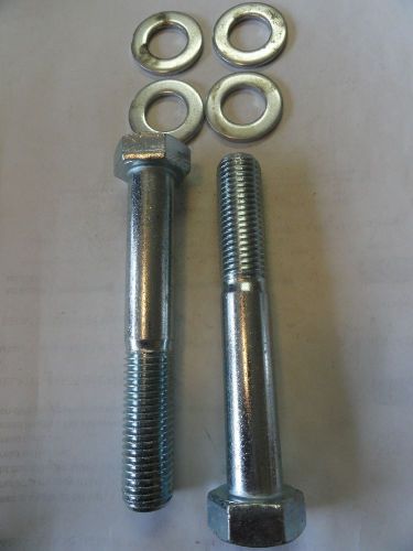 20mm x 130mm long zinc plated hex bolts and washers for sale