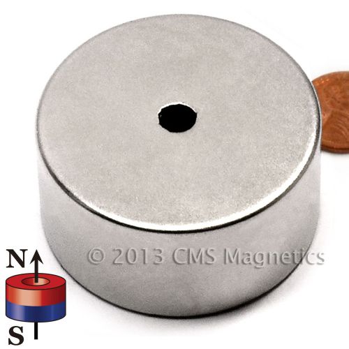 Neodymium magnets n42 2&#034;odx1/4&#034;idx1&#034;h ndfeb rare earth super strong lot 12 for sale