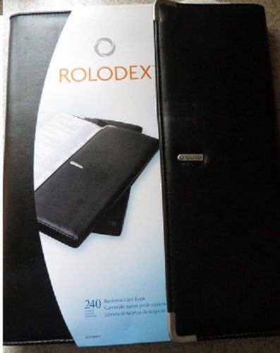 Rolodex Business Card Book 240 Black #SLV126507