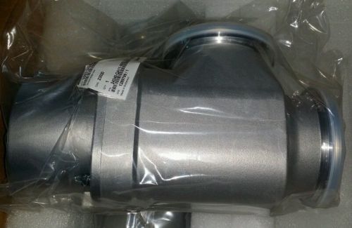 Vacuum angle valve 4in vat # 24340-qa11-0002 dn100 complete w/ iso 1609 flange for sale
